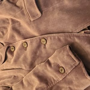 Vintage Banana Republic grey suede coat size 8